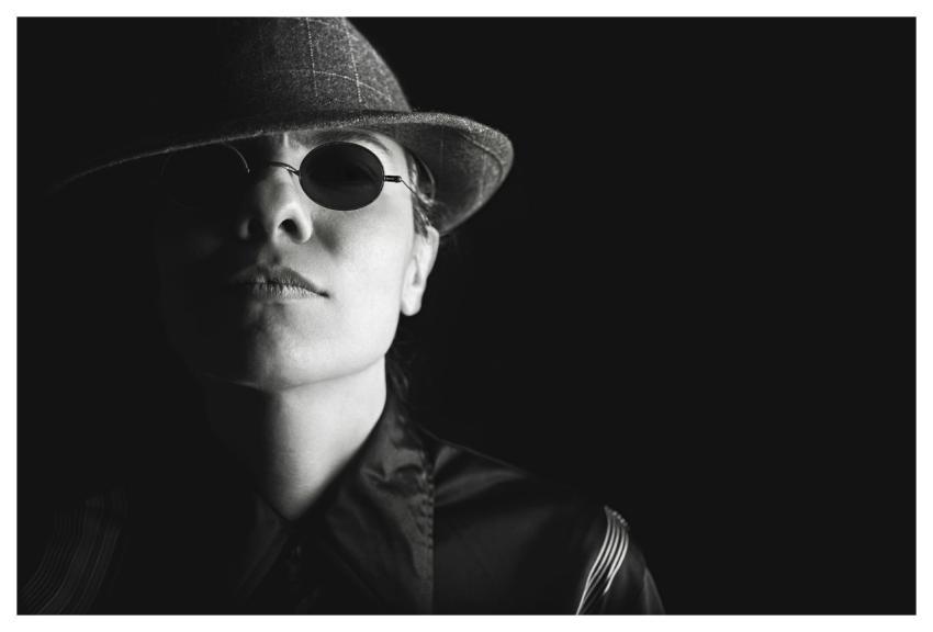 Man Hat Glasses Gangster