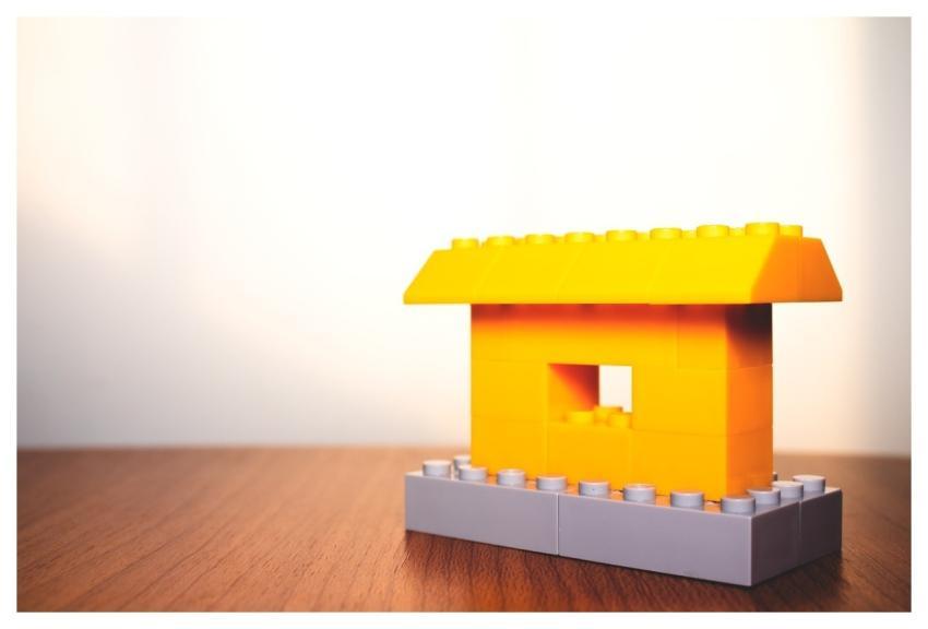 House Property Lego Blocks Miniature