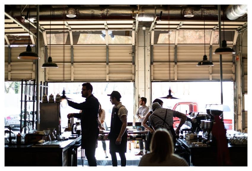 People Coffee Shop Men