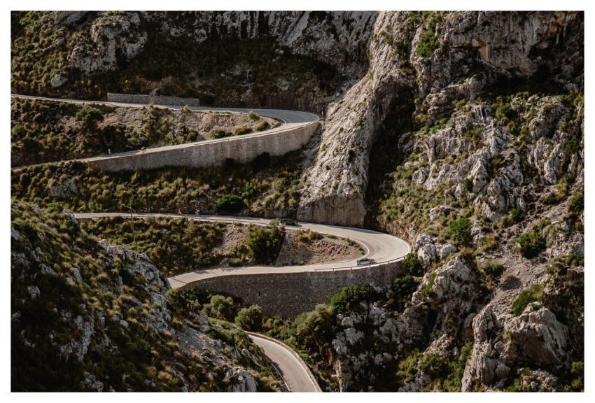 Mallorca Winding Road Mountains Nature