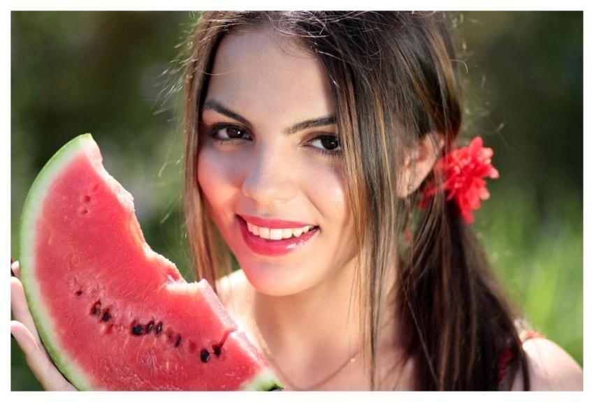 Woman Nature Watermelon Summer