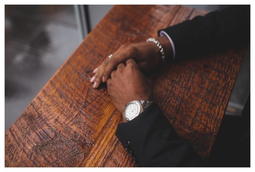 Business Hands Wristwatch Brown Business