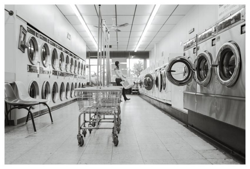Laundry Saloon Laundry Person Washing Machines