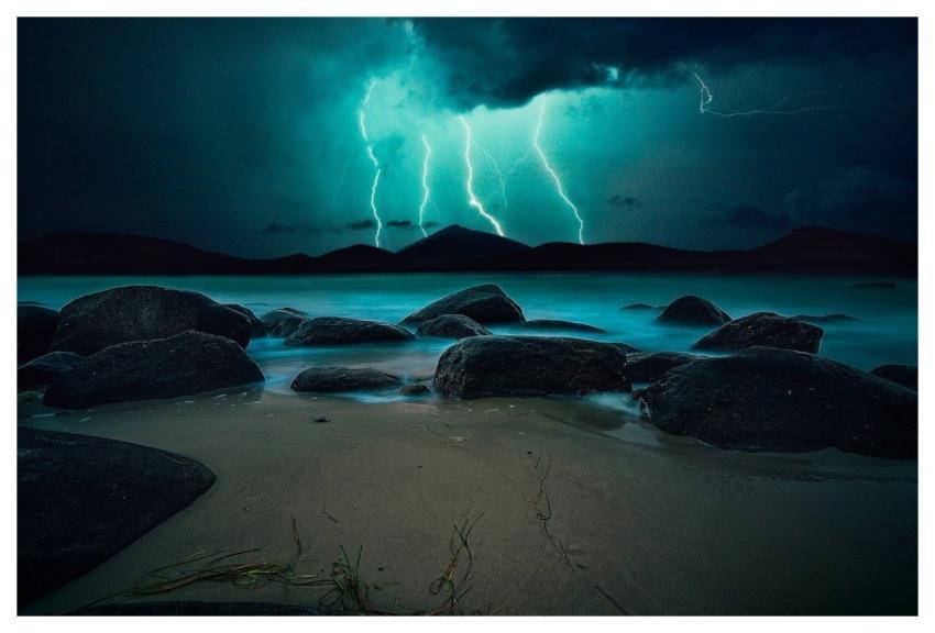 Landscape Storm Night Ray