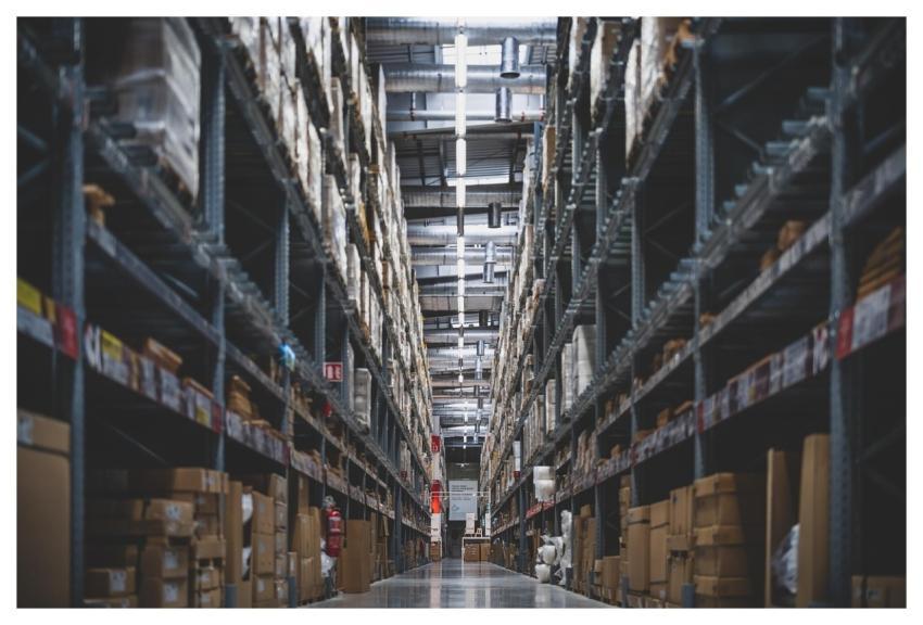 Store Stacks Shelves Stock