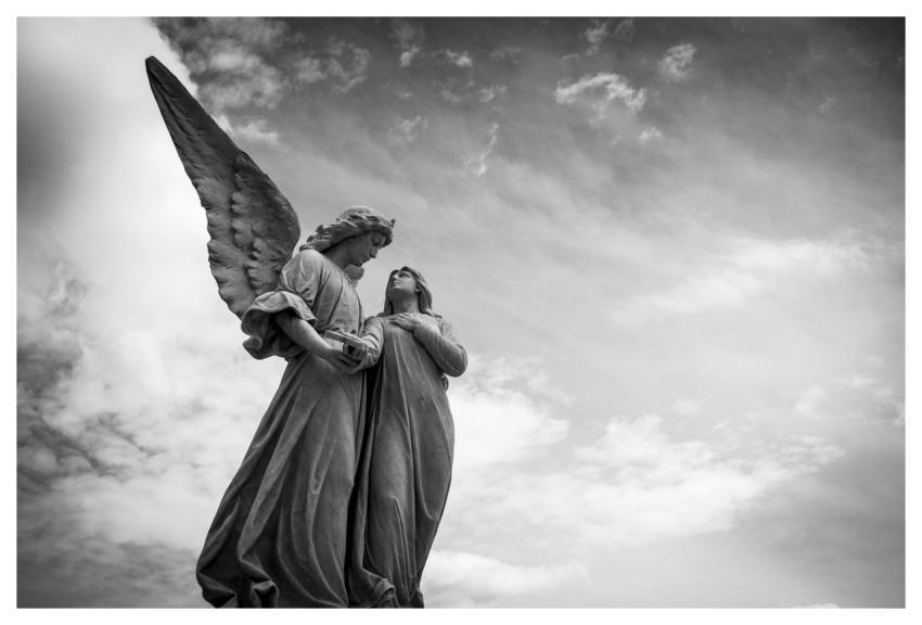 Angel Sculpture Cemetery Figure