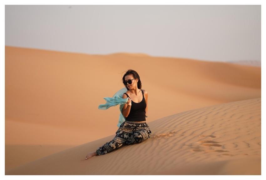 Dubai Desert Girl Nature
