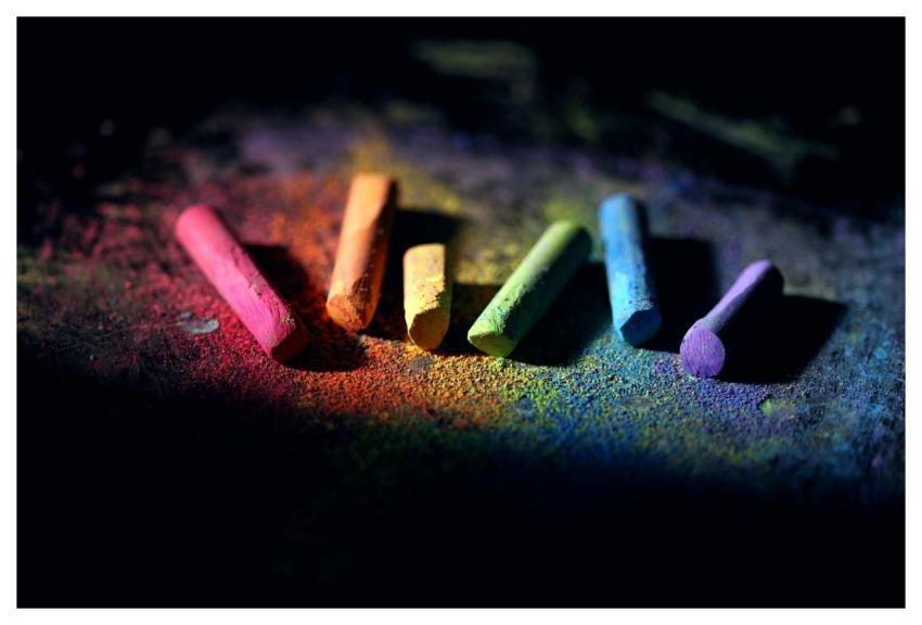 Chalk Colorful Dust School