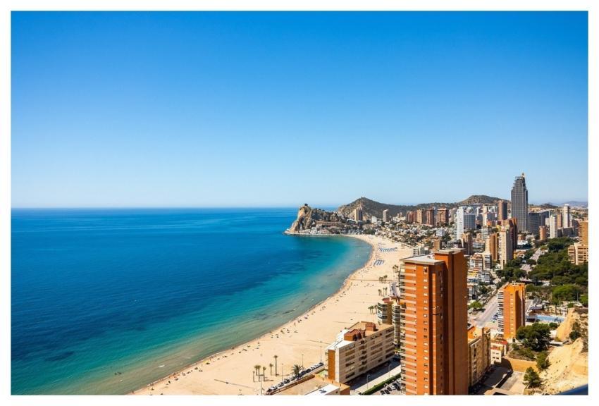 Benidorm Costa Blanca Mediterranean Coast Skyline