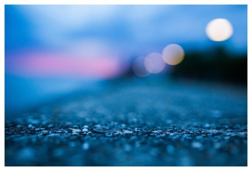 Blurry Lights Abstract Concrete