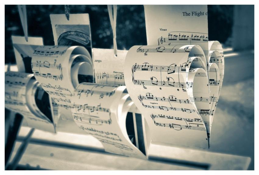 Sheet Music Heart Shape Music Art Musical Notes