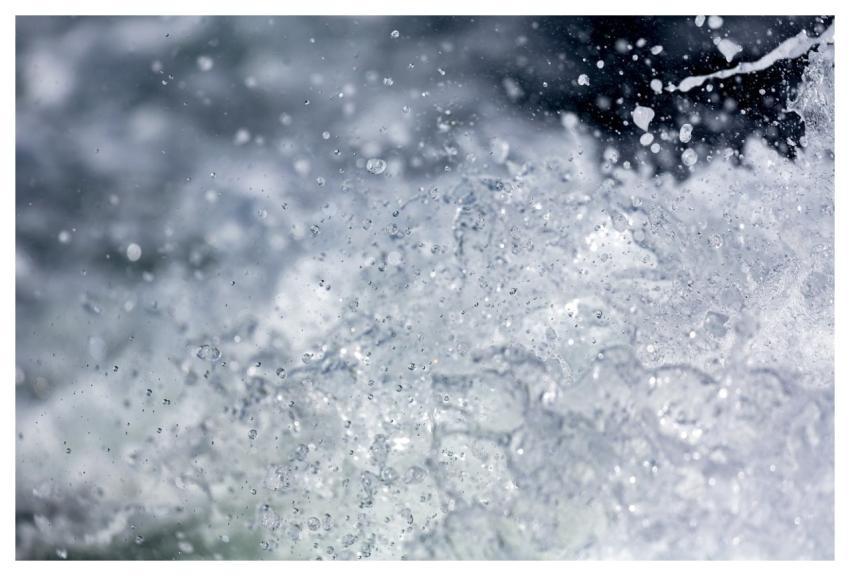 Water Splashing Waterfall Hd Wallpaper