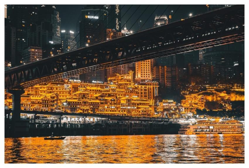 Chongqing Yangtze River Night River