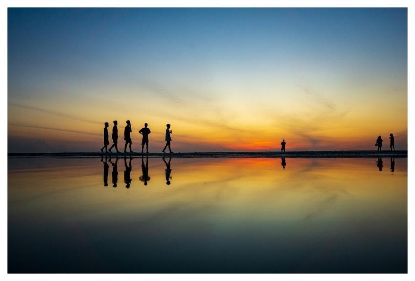 Dawn Sunrise Landscape Clouds
