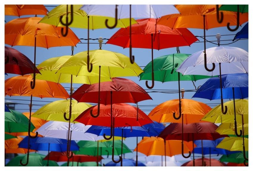 Umbrellas Colorful Arts Parasols