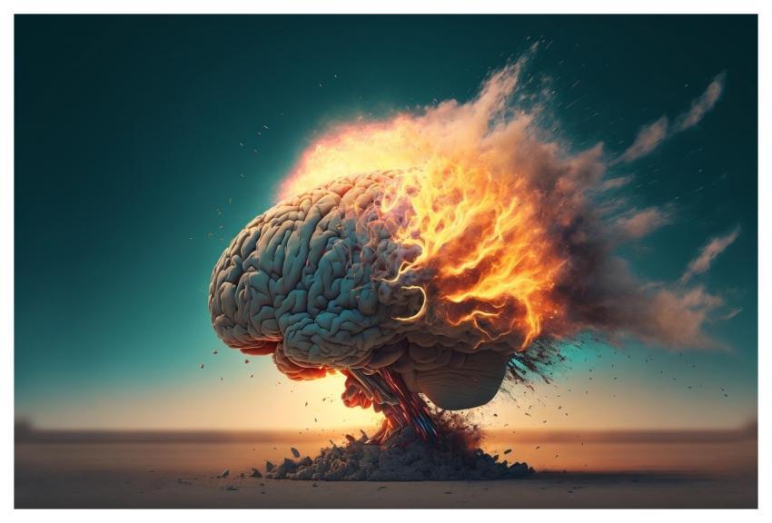 Brain Fire Space Sunset