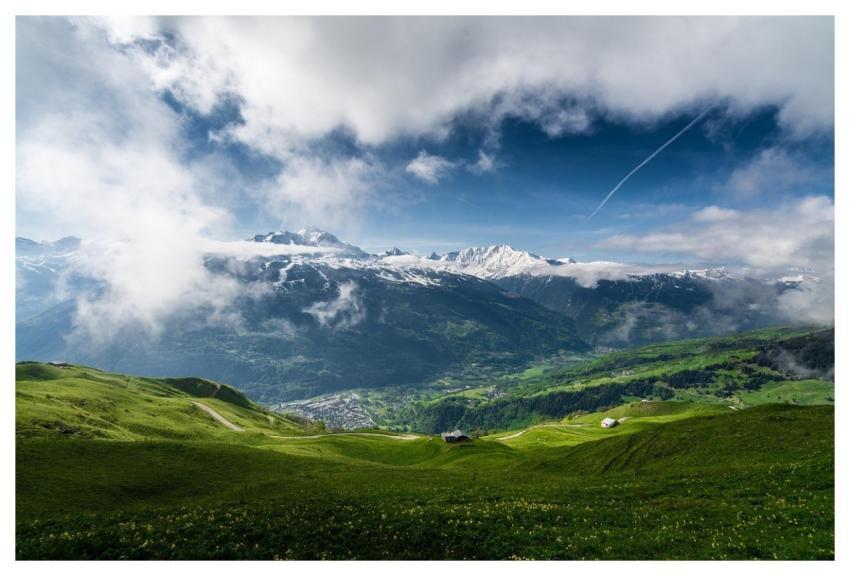 Mountain Sky Spring Clouds