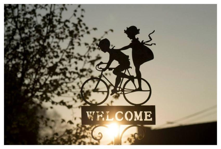 Sign Bicycle Decoration Bike