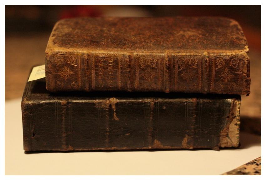 Books Leather Old Antique