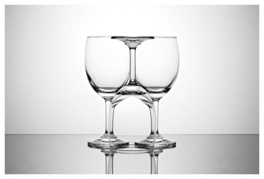 Wine Glass Glass Light Abstract