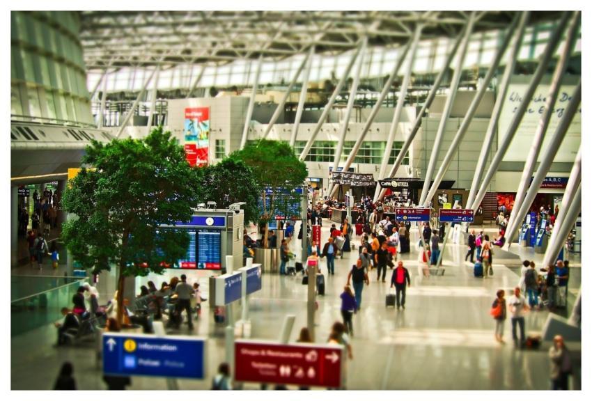 Airport Terminal Flying Aviation