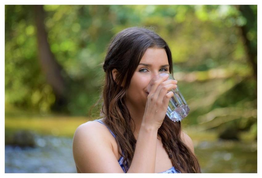 Woman Hydrotherapy Drink Water