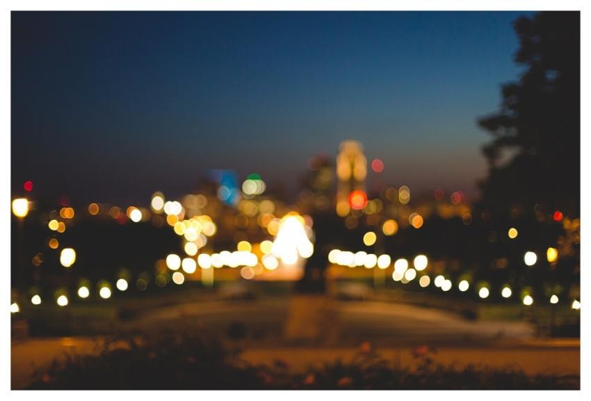 Lights Blurry City Night