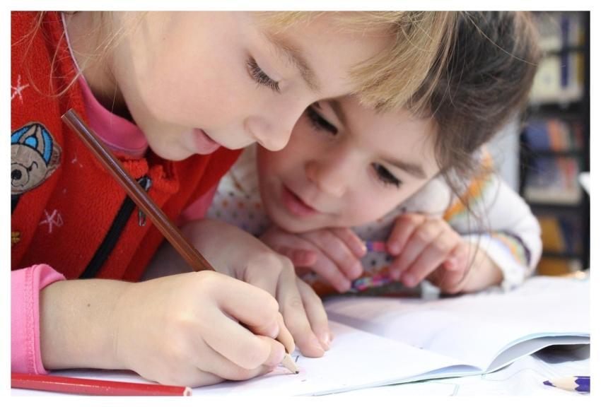 Merry Christmas Kids Girls Writing