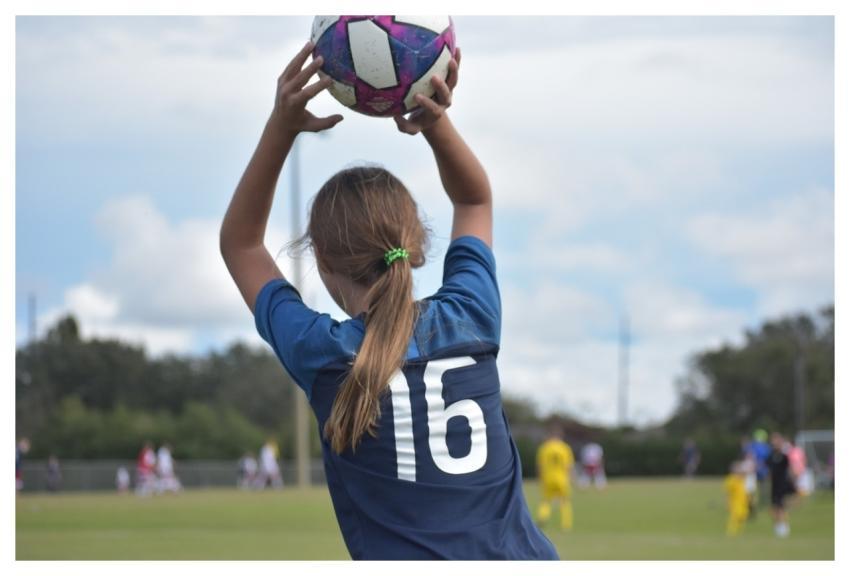 Ball Soccer Girl Throw