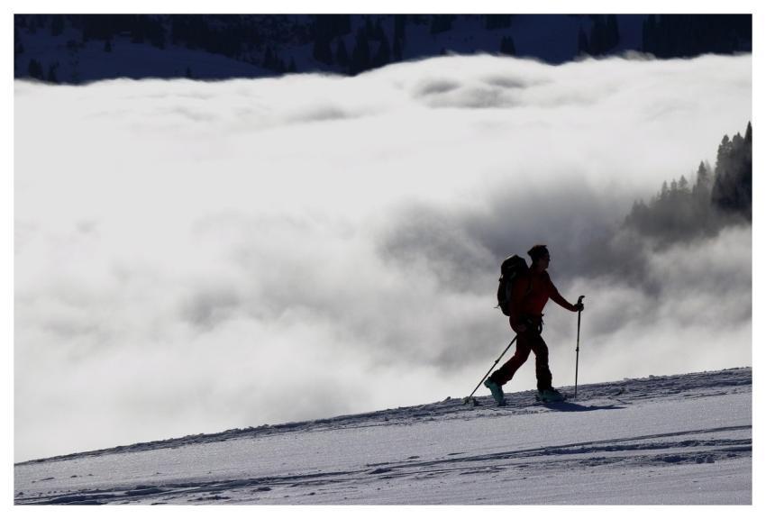Mountains Ski Nature Silhouette