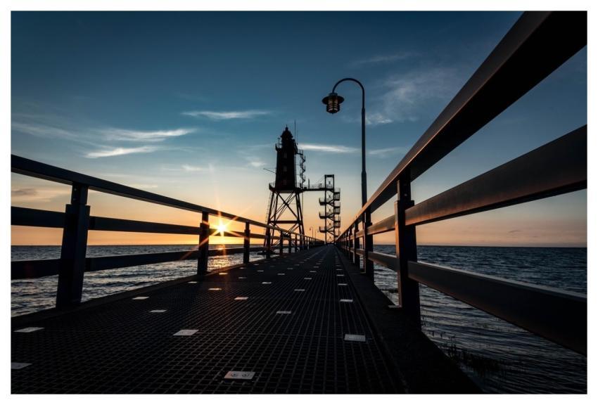 Lighthouse Bridge Pier Coast