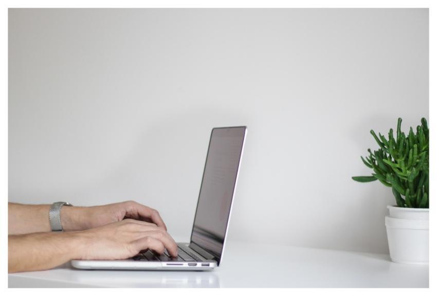Hands Laptop Working Businessman
