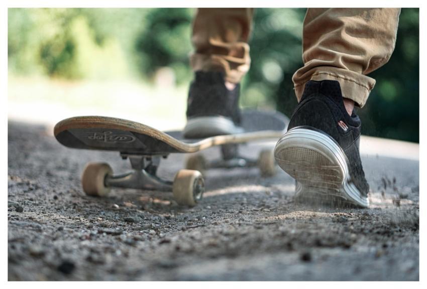 Skateboard Shoes Active In The Free