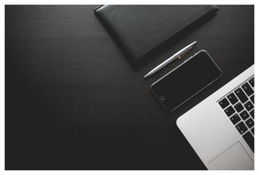 Office Desk Smartphone Modern