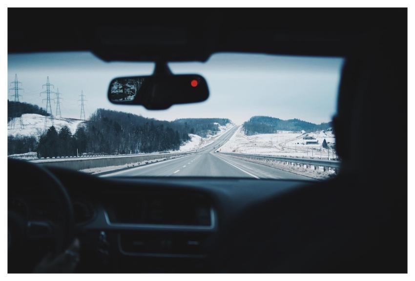 Driving Car Road Winter