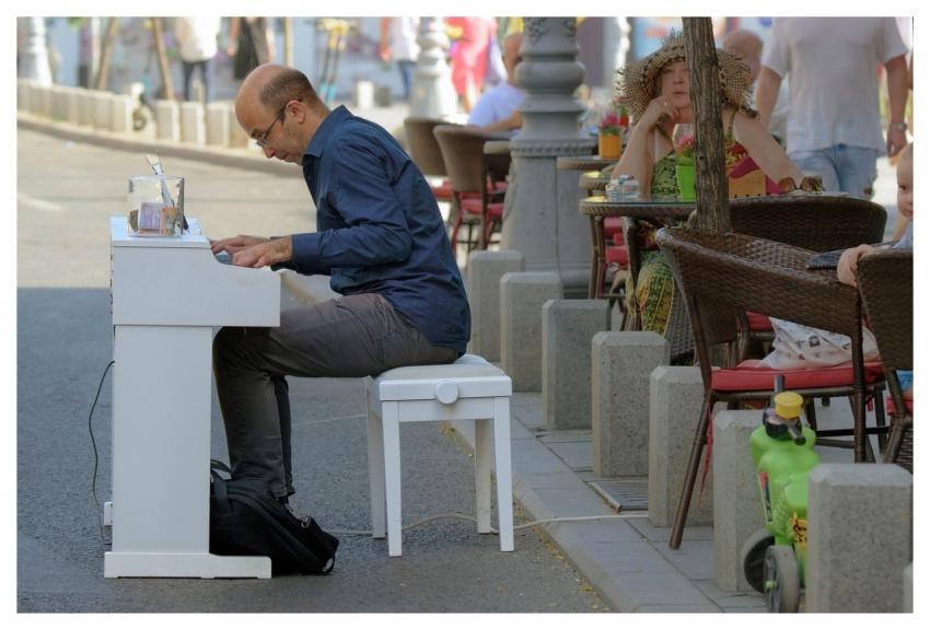 People Pianist Playing Piano