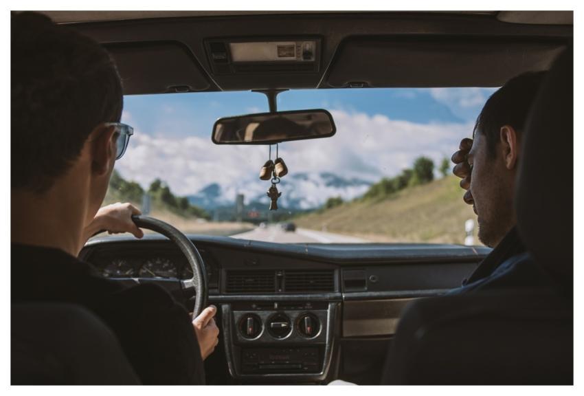 Driving Friends Roadtrip Car