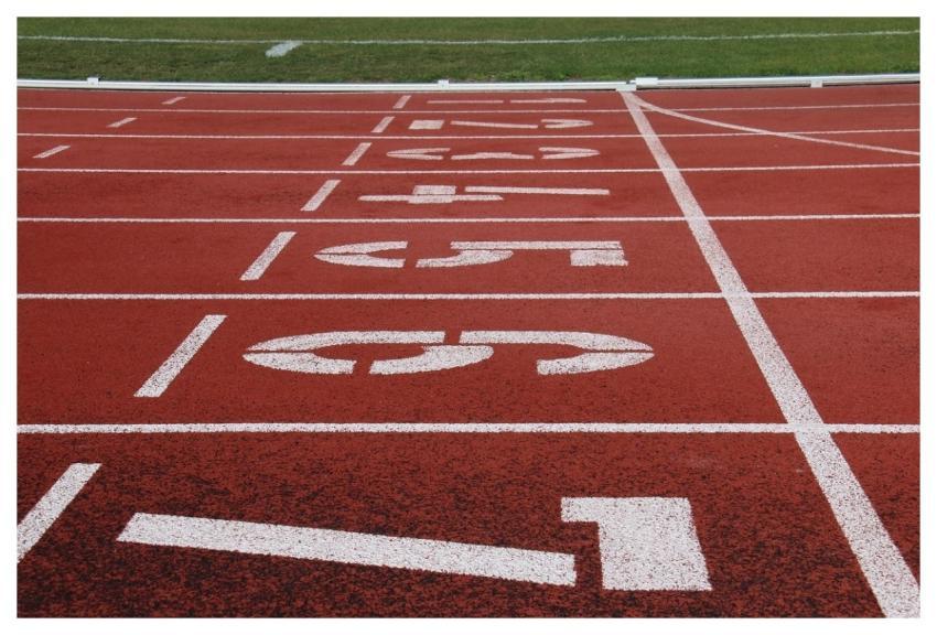 Match Arrival Track Finish Line