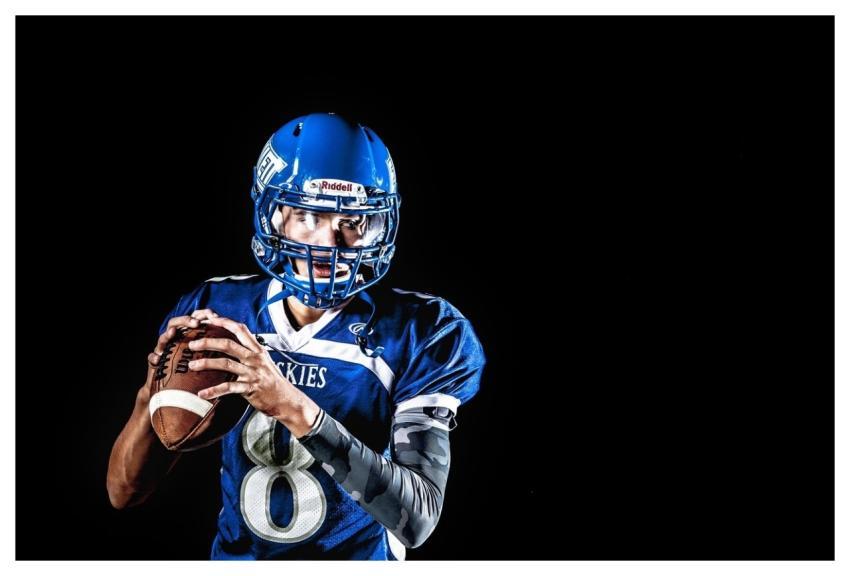 American Football Athlete Ball Football