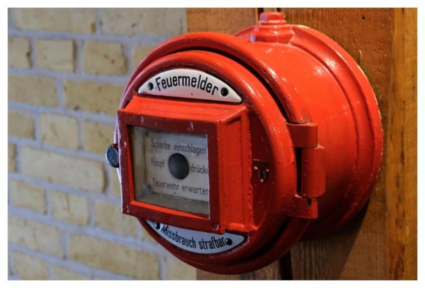 Fire Alarm Alarm System Red