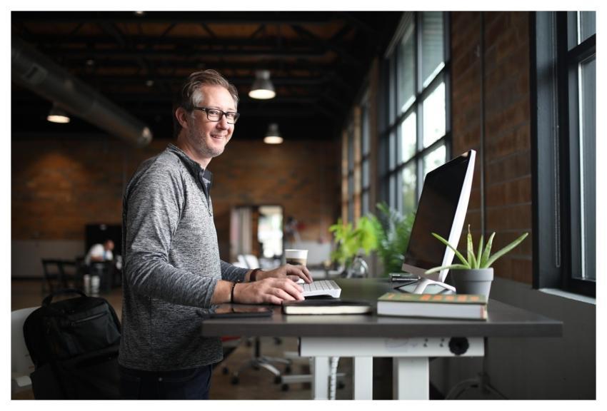 Office Desk Man Business Workplace