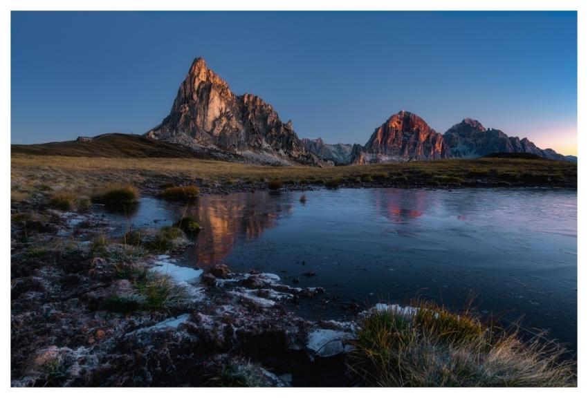 Italy Mountains Sunrise Nature
