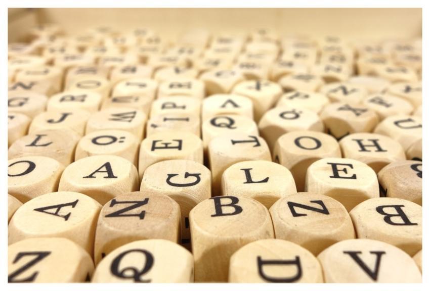 Wooden Cubes Abc Cubes Letters