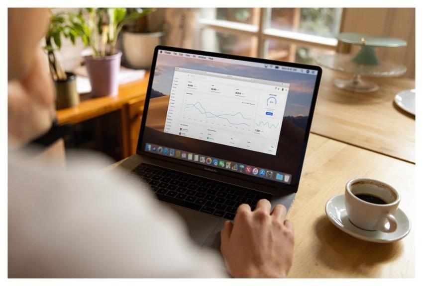 Laptop Work Coffee Chart