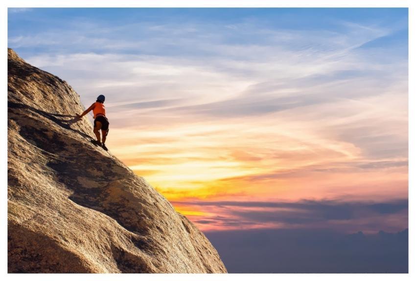 Mountain Climber Sky Landscape Climber