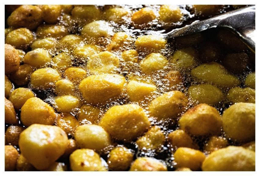 Fried Potato Balls Food Snack