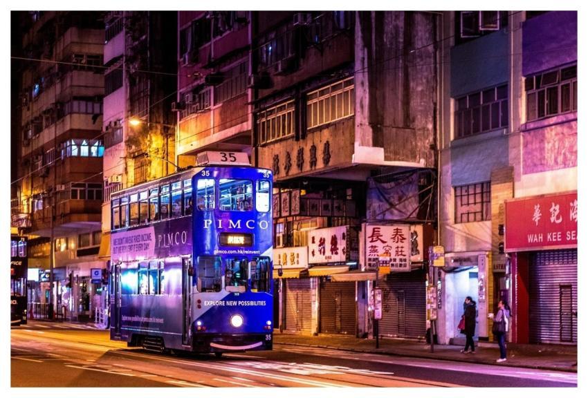 Hong Kong Night City Cityscape
