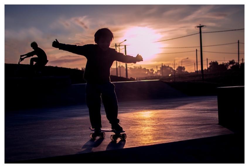Sport Extreme Sport Skate Backlight