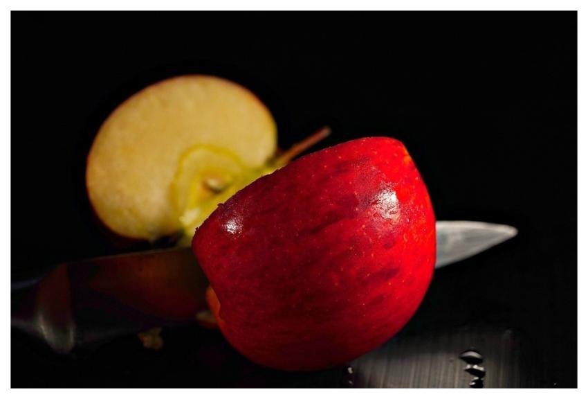Apple Fruit Food Cutting