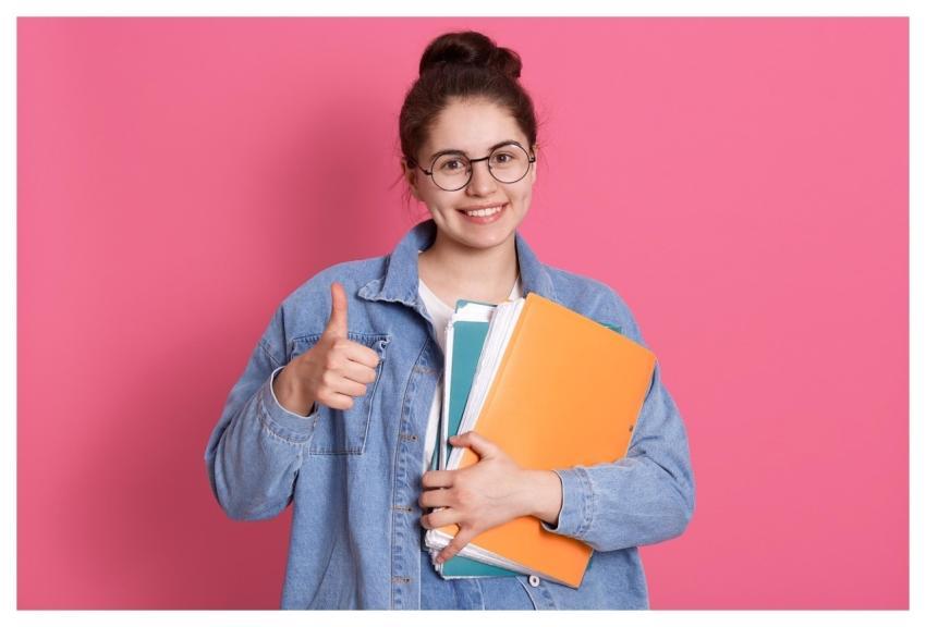 Schoolgirl Student College Document